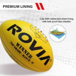 Aussie Rules Leather Yellow